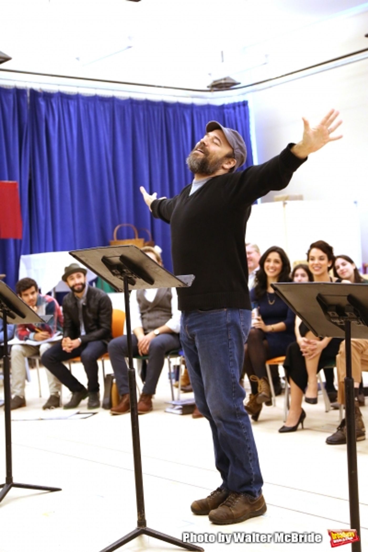 Photo Coverage: Go Inside Rehearsal with Danny Burstein & the Cast of FIDDLER ON THE ROOF!  Image
