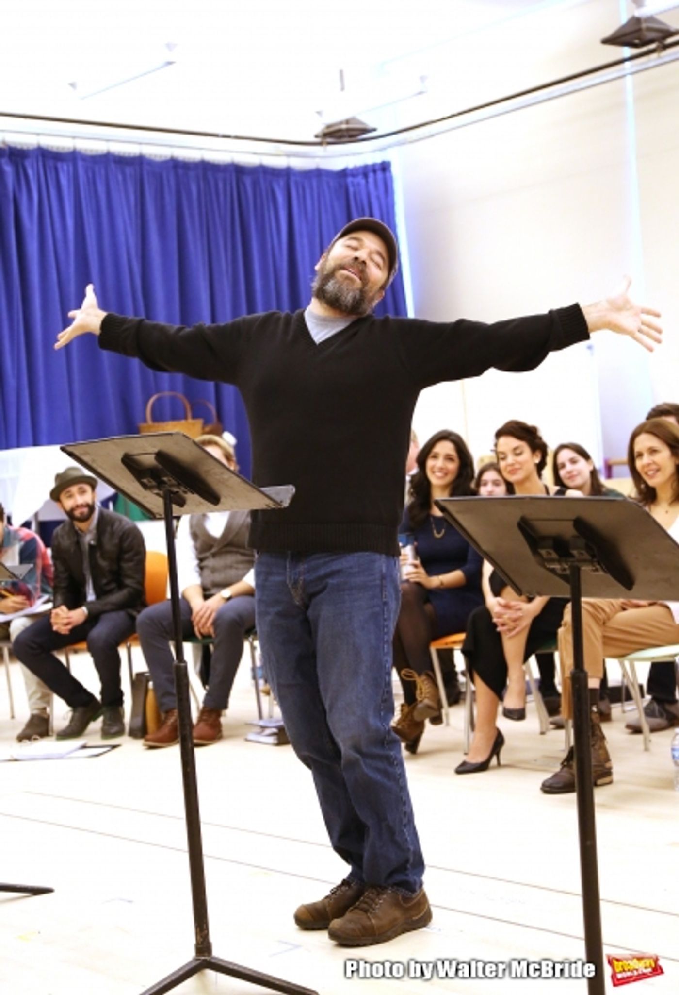 Photo Coverage: Go Inside Rehearsal with Danny Burstein & the Cast of FIDDLER ON THE ROOF!  Image