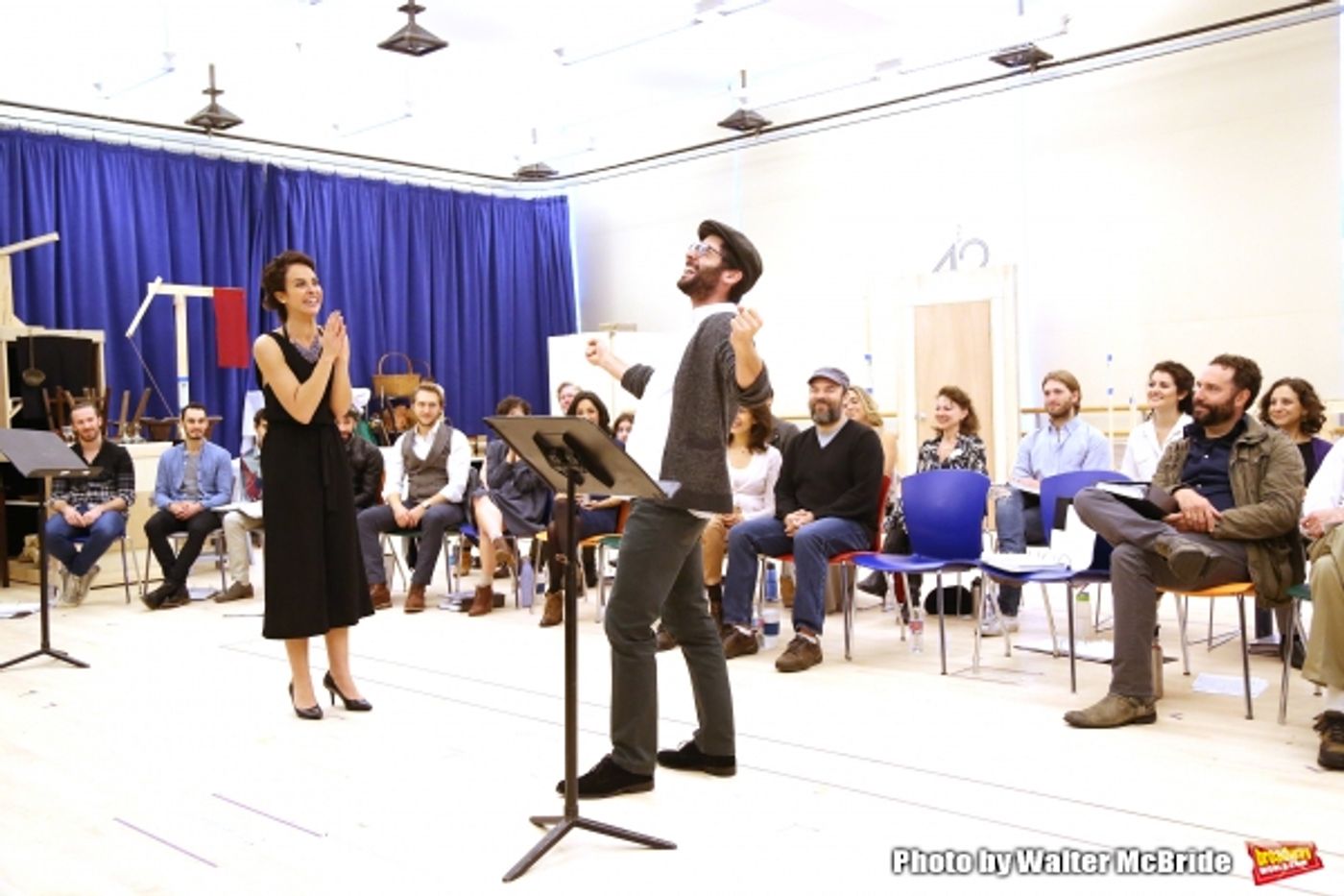 Photo Coverage: Go Inside Rehearsal with Danny Burstein & the Cast of FIDDLER ON THE ROOF!  Image
