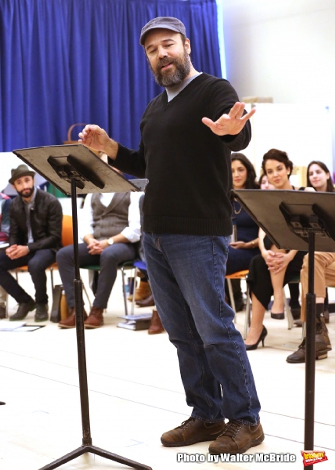 Photo Coverage: Go Inside Rehearsal with Danny Burstein & the Cast of FIDDLER ON THE ROOF!  Image