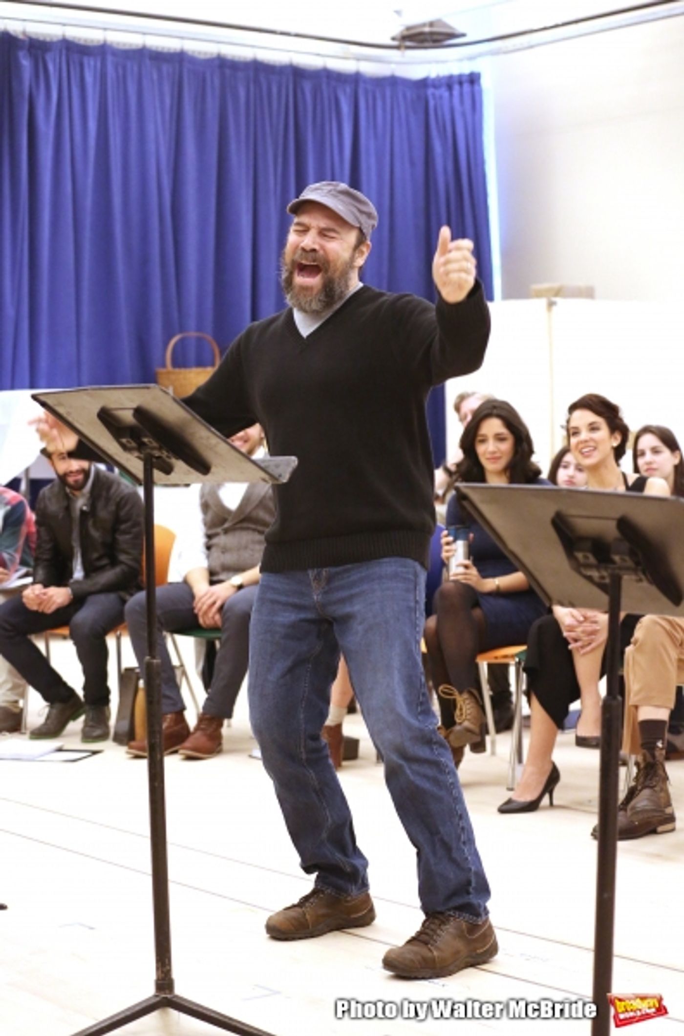 Photo Coverage: Go Inside Rehearsal with Danny Burstein & the Cast of FIDDLER ON THE ROOF!  Image
