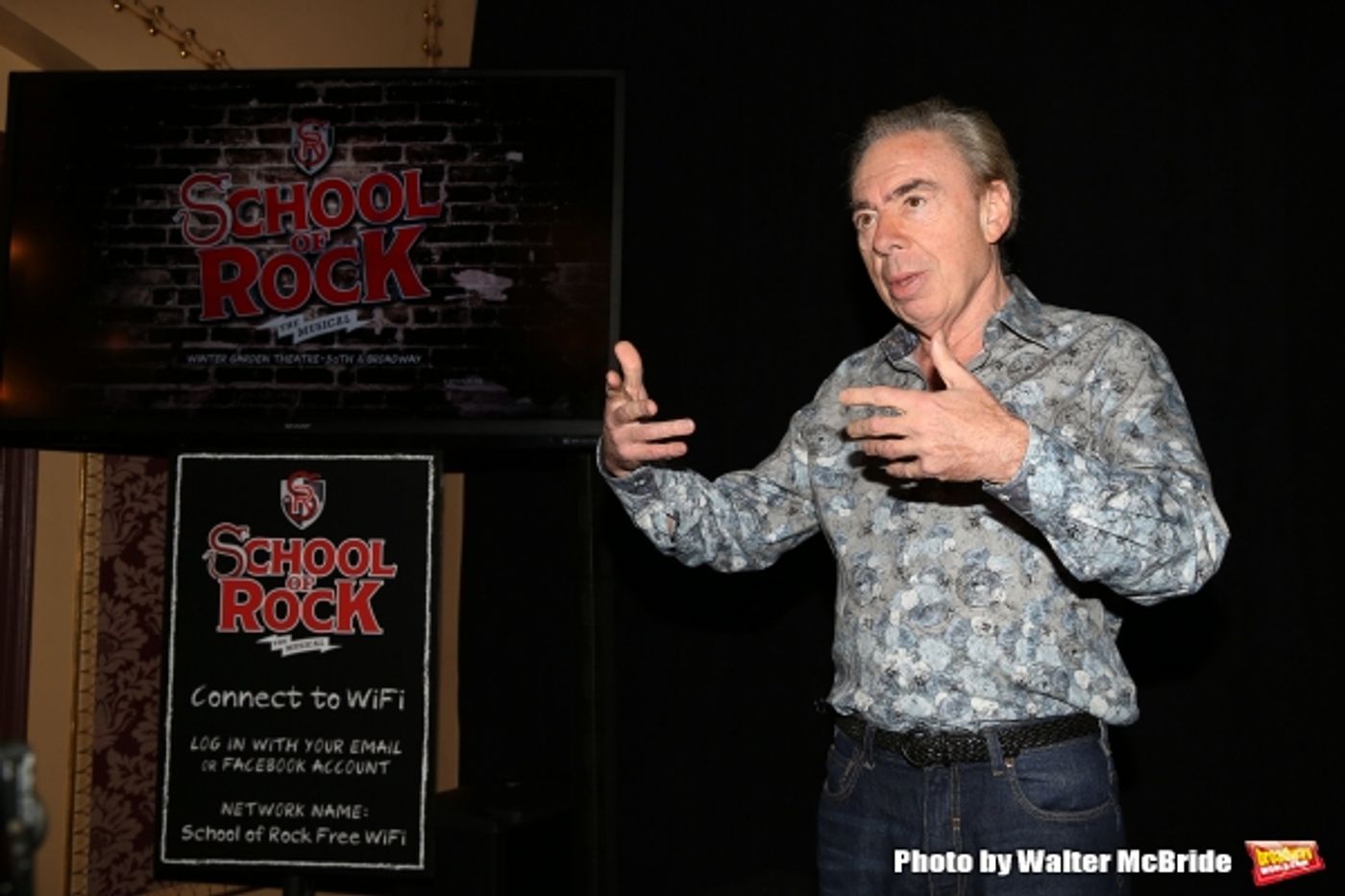 Photo Coverage: Andrew Lloyd Webber Unveils 360° SCHOOL OF ROCK Music Video!  Image