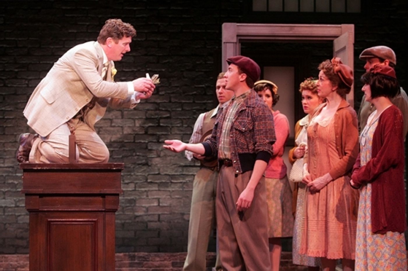 Photo Flash: First Look at Duke Lafoon, Ed Dixon, Josh Franklin, Kirsten Scott and More in Goodspeed's IT'S A WONDERFUL LIFE  Image