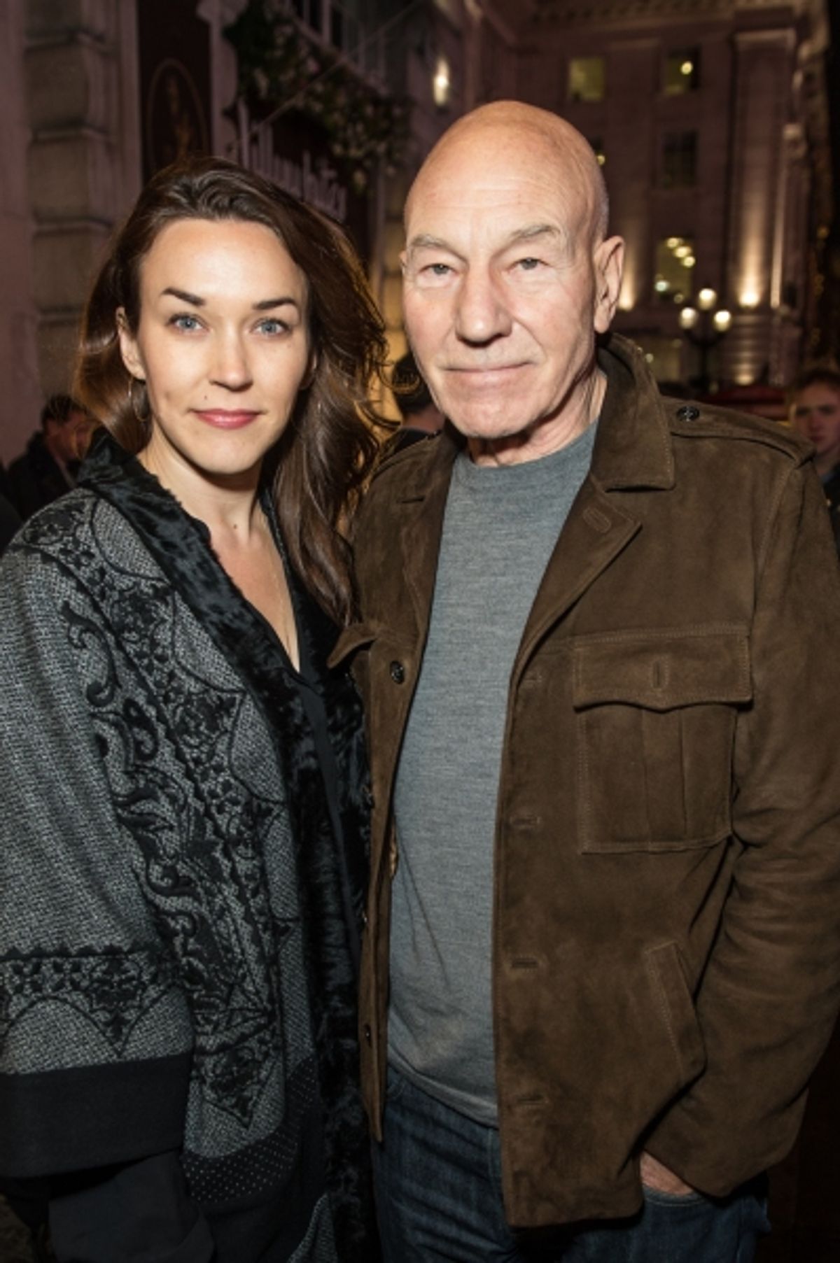 Sunny Ozell and Patrick Stewart at 