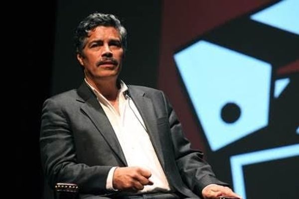 Esai Morales joins the panel discussion Photo