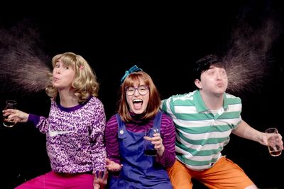 Lindsay Mickelson is Grace, Samantha Arneson is Junie B. Jones, and Shawn Smith Jones Photo