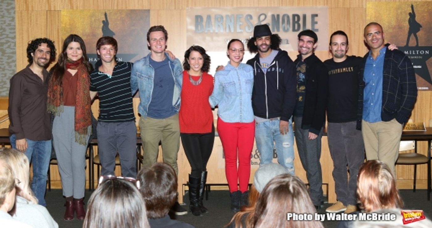 Photo Coverage: Lin-Manuel Miranda, Jonathan Groff, and HAMILTON Cast Sign CDs at Barnes and Noble Photo Coverage: Lin-Manuel Miranda, Jonathan Groff, and HAMILTON Cast Sign CDs at Barnes and Noble Image