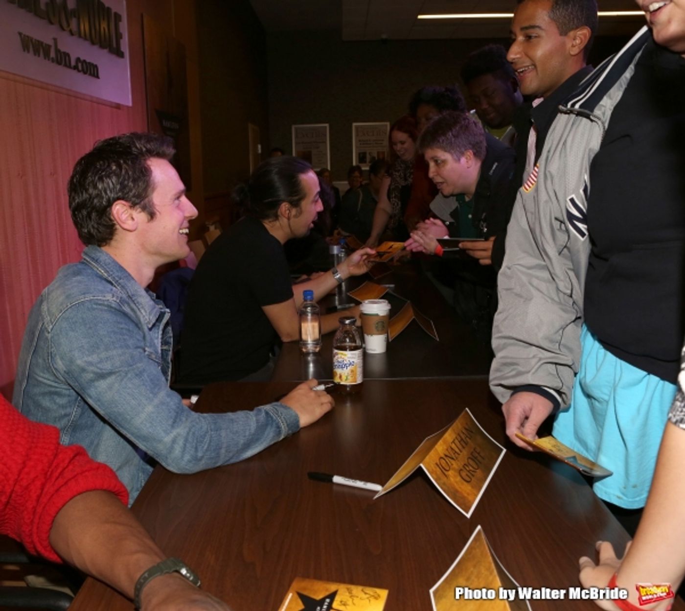 Photo Coverage: Lin-Manuel Miranda, Jonathan Groff, and HAMILTON Cast Sign CDs at Barnes and Noble Photo Coverage: Lin-Manuel Miranda, Jonathan Groff, and HAMILTON Cast Sign CDs at Barnes and Noble Image