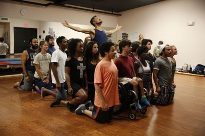 The cast of HAIR with director Ben Vereen Photo