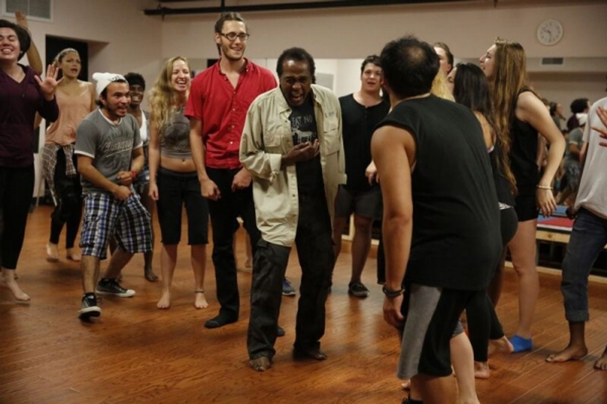 The cast of HAIR with director Ben Vereen at 