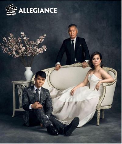 Telly Leung, George Takei, Lea Salonga Photo