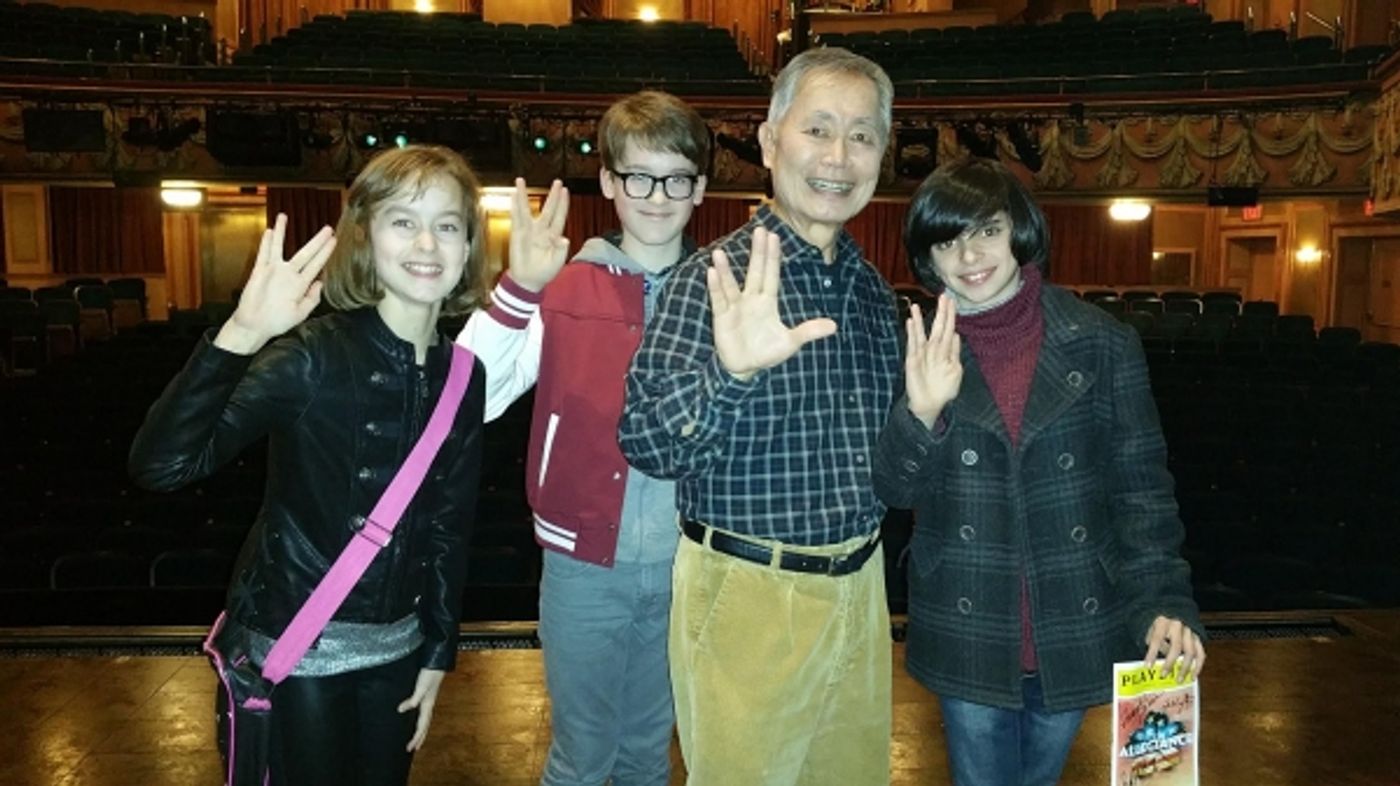 Photo Flash: Sydney Lucas, Jake Lucas & Oscar Williams Visit Broadway's ALLEGIANCE Photo Flash: Sydney Lucas, Jake Lucas & Oscar Williams Visit Broadway's ALLEGIANCE Image