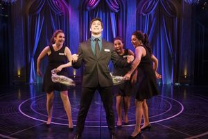 Sam Edgerly (Jeff) with Nora Palka (Ensemble), Kellee Knighten Hough (Ensemble), and Bayla Whitten (Ensemble) @ BroadwayWorld Sam Edgerly (Jeff) with Nora Palka (Ensemble), Kellee Knighten Hough (Ensemble), and Photo