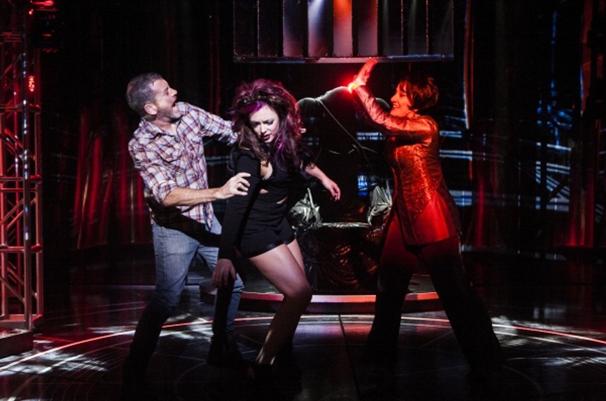 Bobby Smith (Uncle Derek), Desi Oakley (Tina Girlstar) and Donna Migliaccio (Daniella Espere) at 