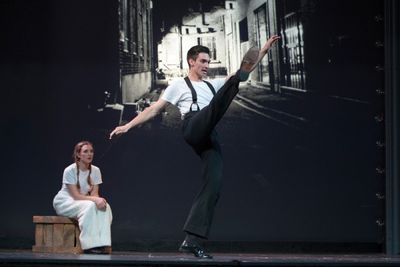 Avery Sobszak as Tulsa kicks it into high gear as Louise (Anna Giordano) watches Photo