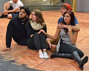 Brayam Renovales as Rocky, Chelsea Titchenell as Janet, Jerry Middlemiss as Brad, and Photo