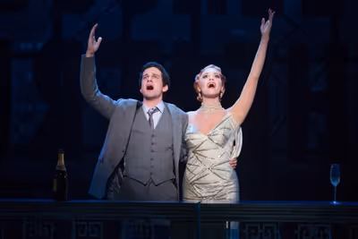 Michael Williams (David Shayne) and Emma Stratton (Helen Sinclair)  Photo