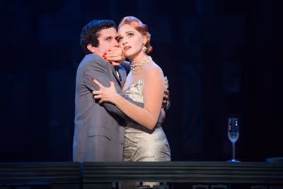 Michael Williams (David Shayne) and Emma Stratton (Helen Sinclair)  Photo
