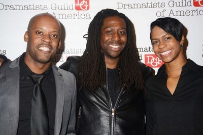 Reginald L. Barnes with 2014-15 Fellow James A. Tyler and Latresa Baker Photo