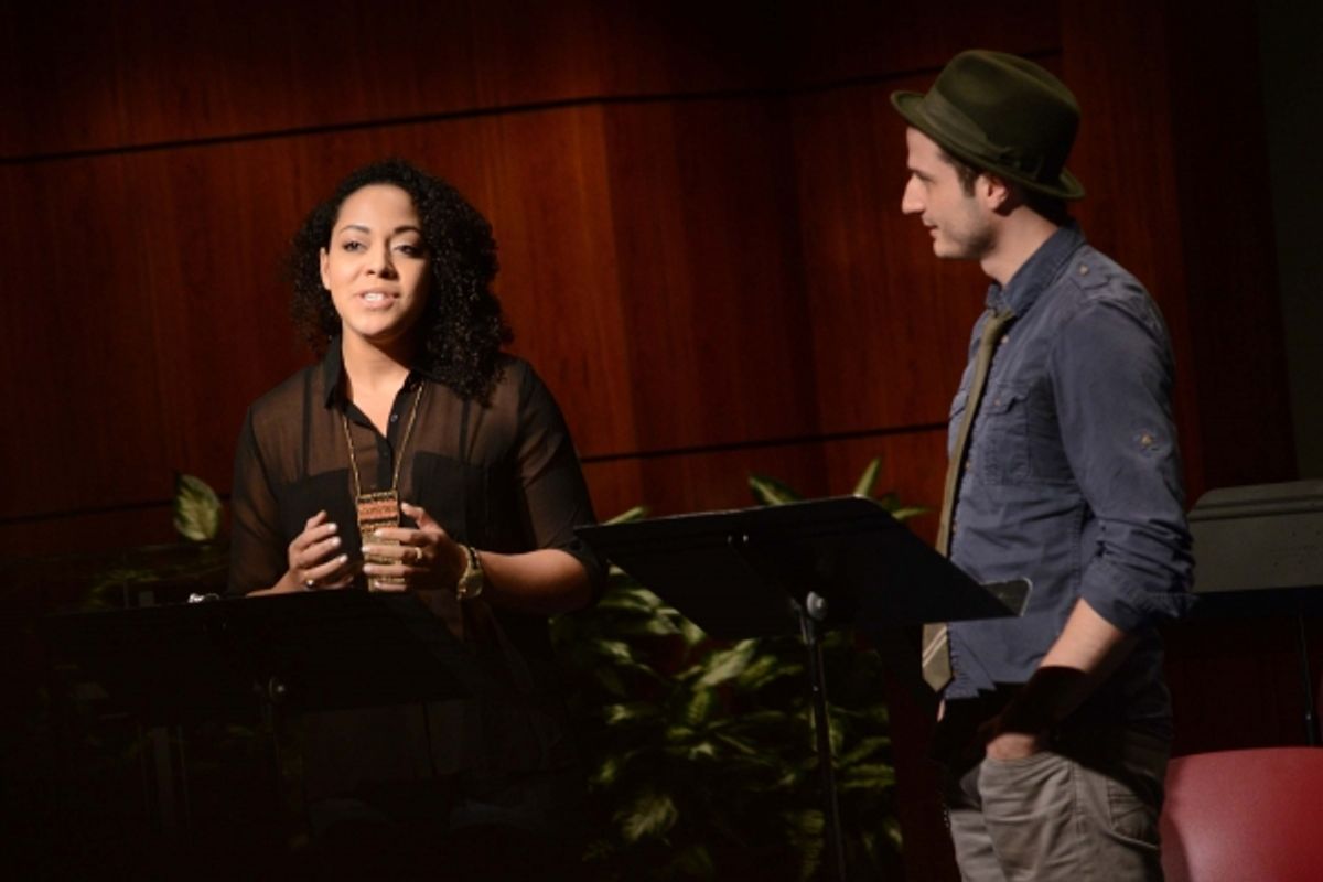 Lilli Cooper and Bryan Fenkart at 