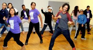 Luis Salgado (ON YOUR FEET! ensemble member) and R.Evolucion Latina campers @ BroadwayWorld Luis Salgado (ON YOUR FEET! ensemble member) and R.Evolucion Latina campers Photo