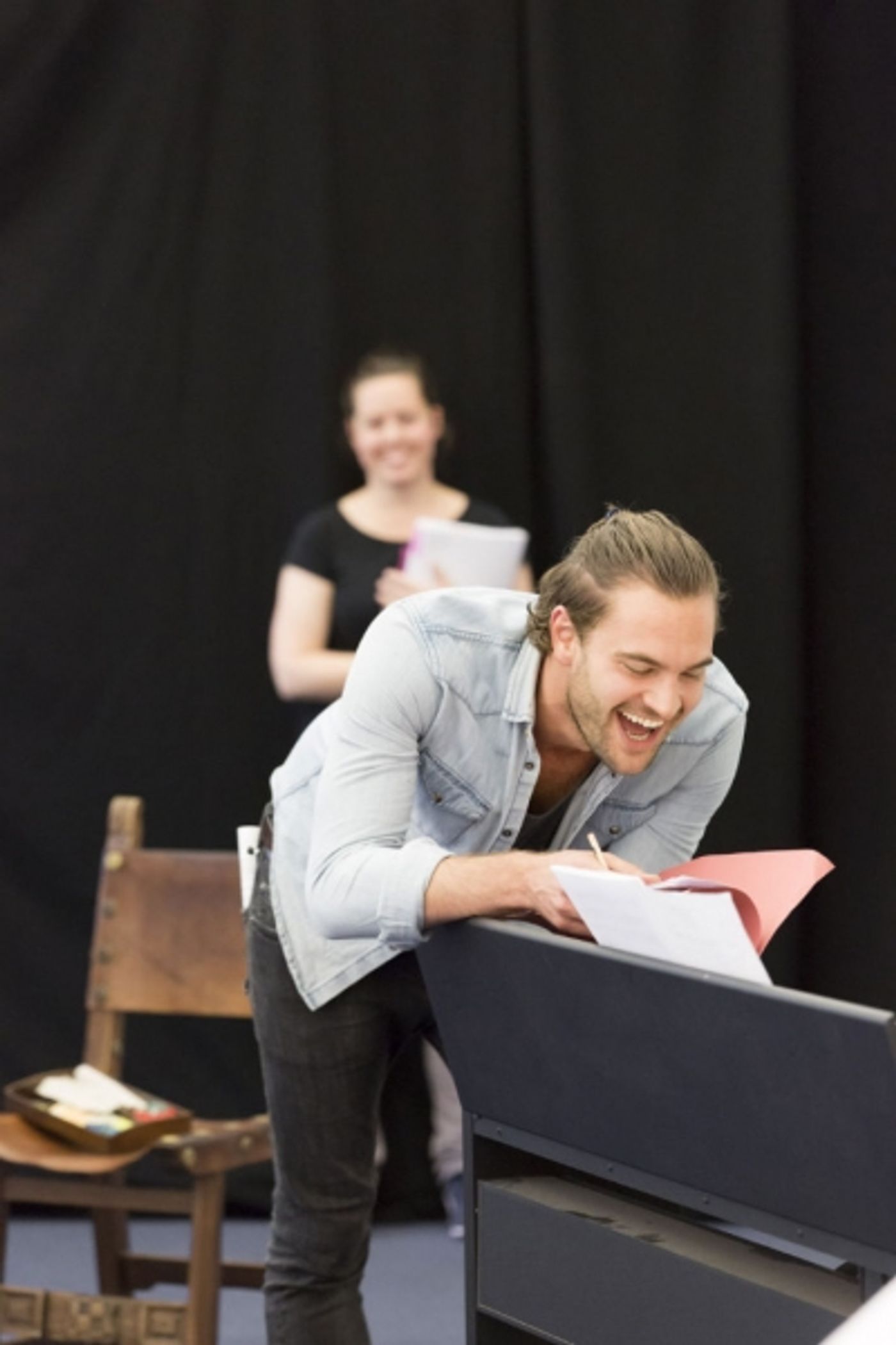 Photo Flash: First Look at Judi Dench, Kenneth Branagh, Zoe Wanamaker and More in Rehearsals for THE WINTER'S TALE and HARLEQUINADE/ALL ON HER OWN  Image