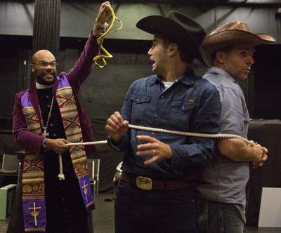 David Ryan Smith, Bernardo Cubria, and Lucas Caleb Rooney Photo