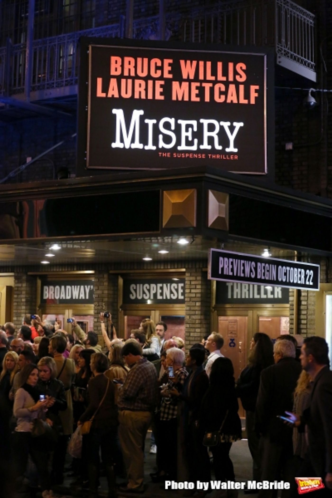 Photo Coverage: Bruce Willis & Laurie Metcalf Take First Broadway Bows in MISERY  Image