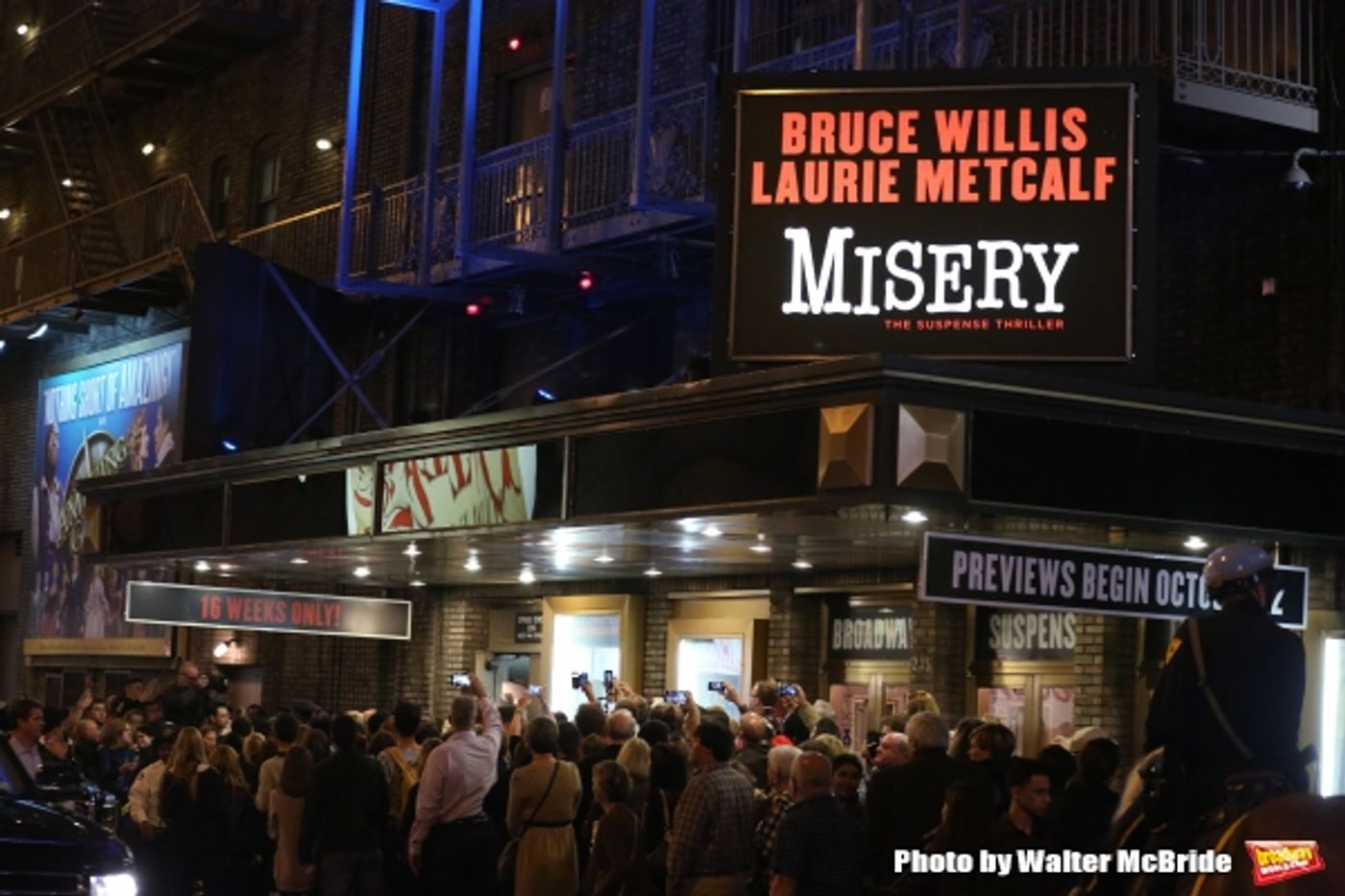 Photo Coverage: Bruce Willis & Laurie Metcalf Take First Broadway Bows in MISERY  Image