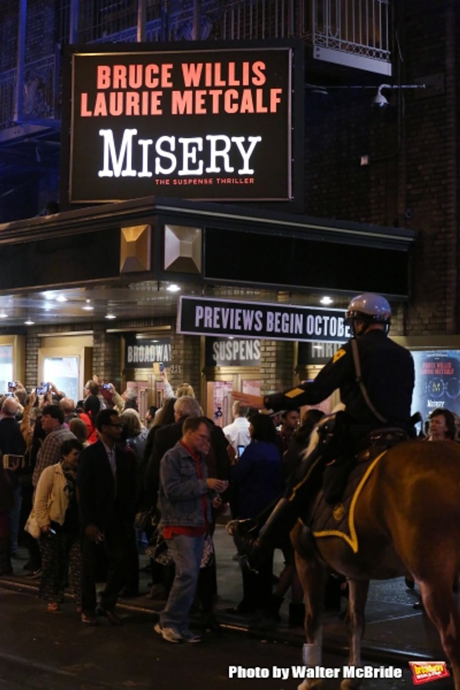 Photo Coverage: Bruce Willis & Laurie Metcalf Take First Broadway Bows in MISERY Image