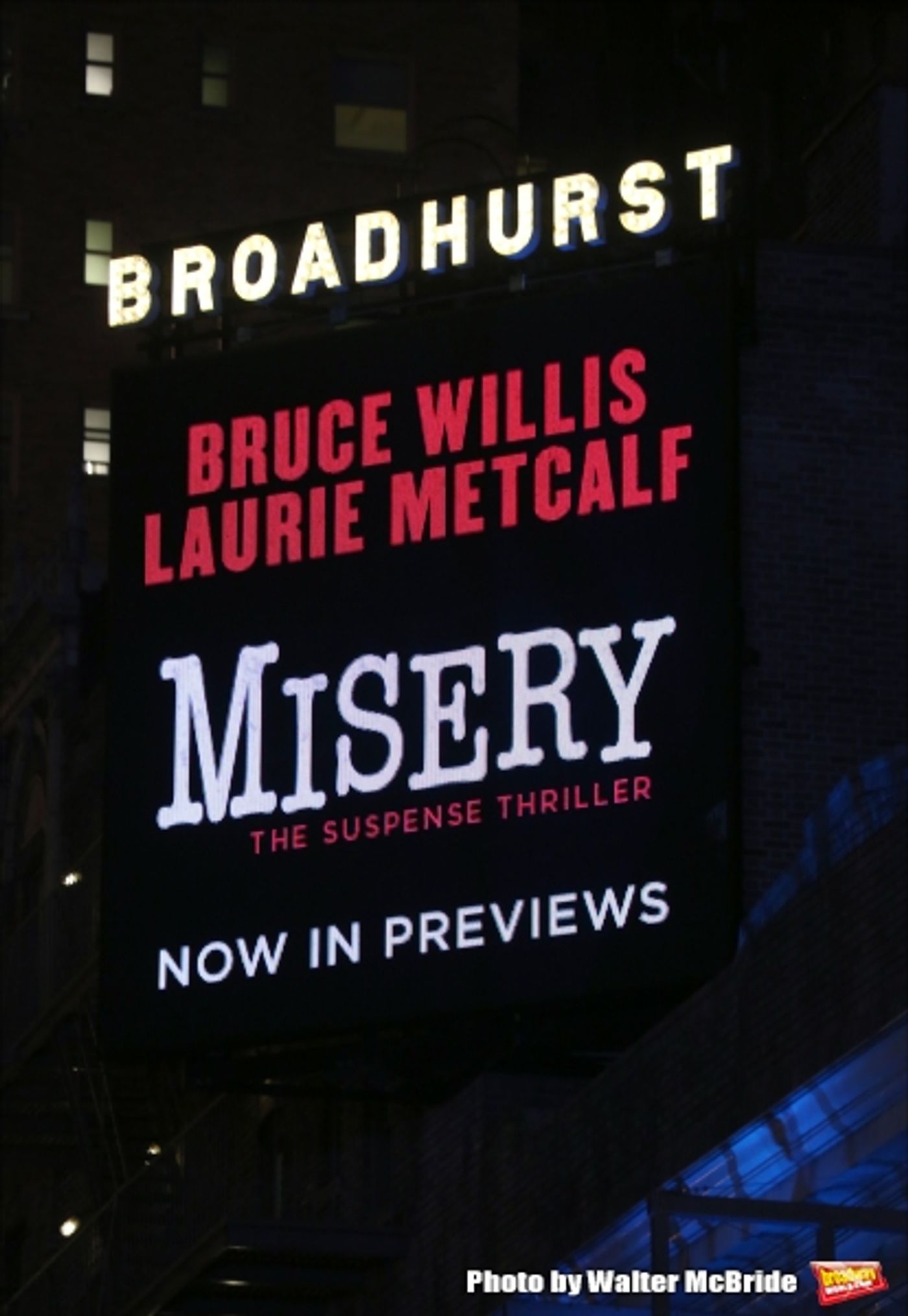 Photo Coverage: Bruce Willis & Laurie Metcalf Take First Broadway Bows in MISERY  Image