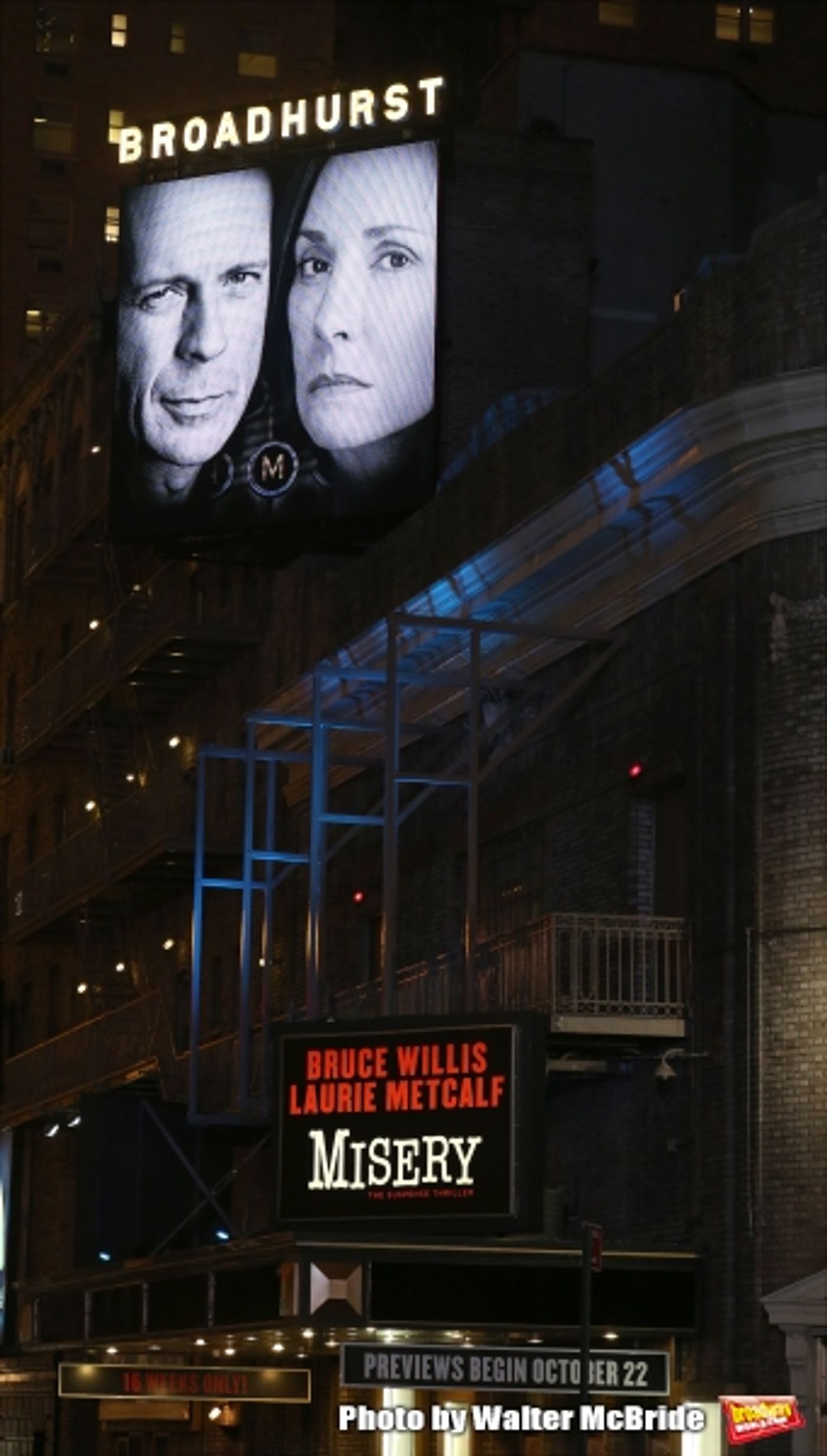 Photo Coverage: Bruce Willis & Laurie Metcalf Take First Broadway Bows in MISERY  Image