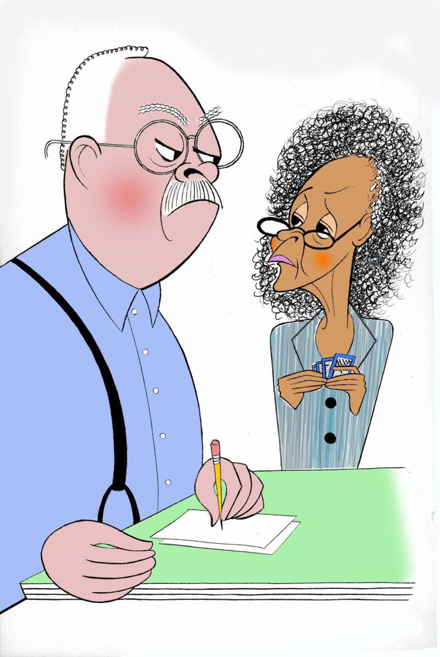 BWW Exclusive: Ken Fallin Draws the Stage - THE GIN GAME  Image