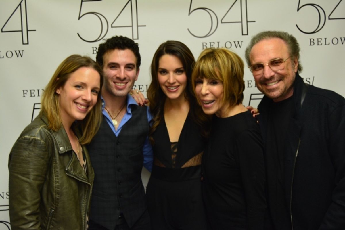 Jessie Mueller, Jarrod Spector, Kelli Barret, Cynthia Weil and Barry Mann  at 