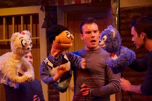 Heidi Hansfield (Bad Idea Girl Bear), David Geinosky (Princeton) and Greg Pearson (Bad Idea Boy Bear)
@ BroadwayWorld Heidi Hansfield (Bad Idea Girl Bear), David Geinosky (Princeton) and Greg Pearson (Ba Photo