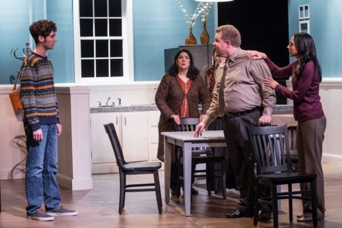 Jason (Vinny Peitz), Nat (Dana Galagan), Izzy (Elena Martinez), Howie (Jed Slaughter), Becca (Alissa Cattabriga) at 