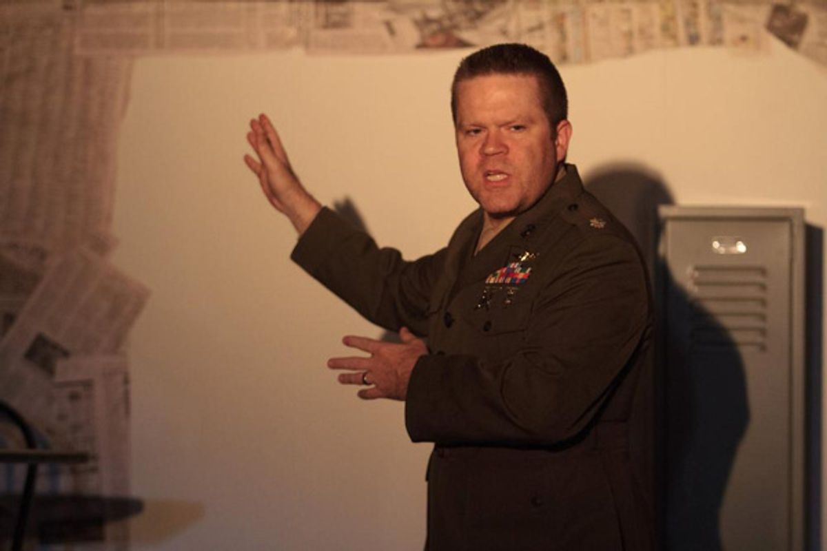 Jeff LeCraw as the C.O. at 