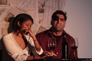 Shani Hawes as Maria and David Vahedi as Pete Photo