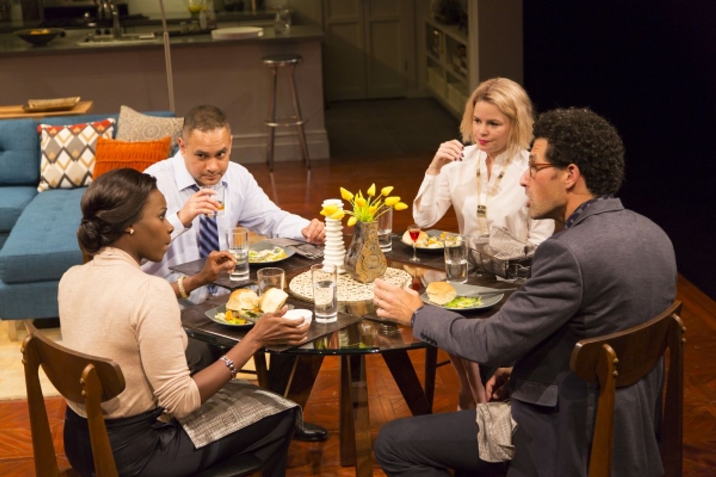 Photo Flash: First Look at Rajesh Bose, Nicole Lowrance, Shirine Babb and Benim Foster in Long Wharf Theatre's DISGRACED Photo Flash: First Look at Rajesh Bose, Nicole Lowrance, Shirine Babb and Benim Foster in Long Wharf Theatre's DISGRACED Image