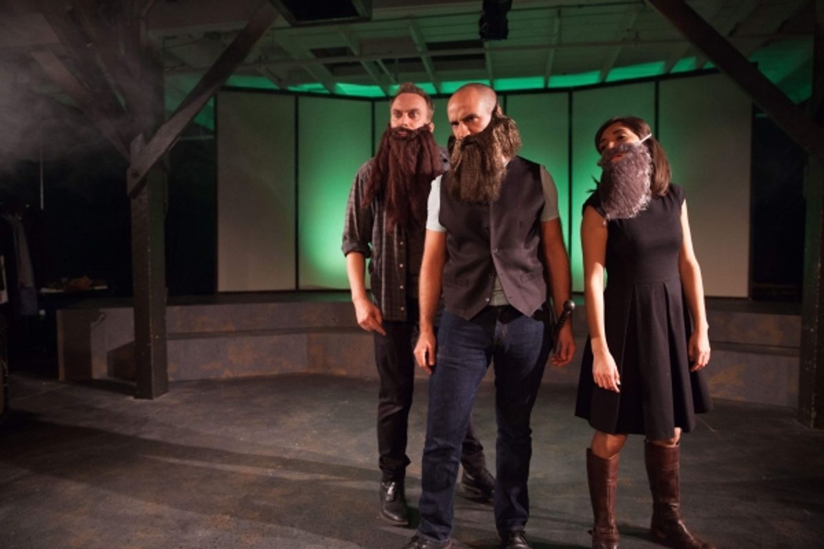 Sam Breen, David Melville and Erika Soto at 