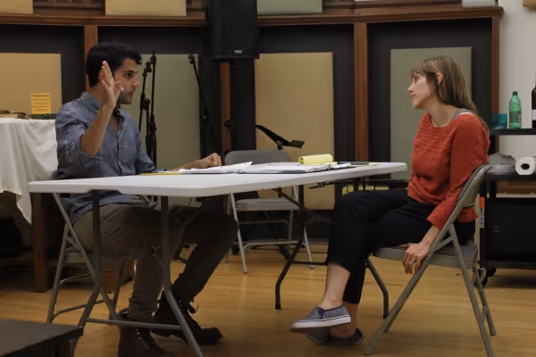 Babak Tafti and director Portia Krieger Photo