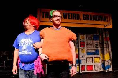 Barrel of Monkeys company members Linsey Falls and Rawson Vint perform ''Teenager Gir Photo