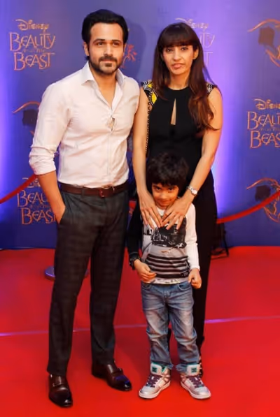 Emraan Hashmi With Wife, Parveen Shahani and Son Photo