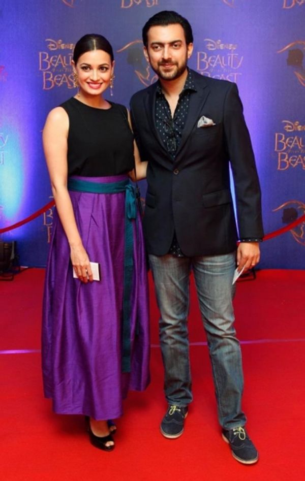Dia Mirza and Sahil Sangha Photo