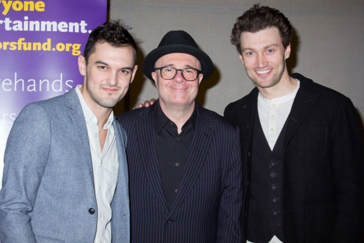 Wesley Taylor, Nathan Lane, Bryce Pinkham at 