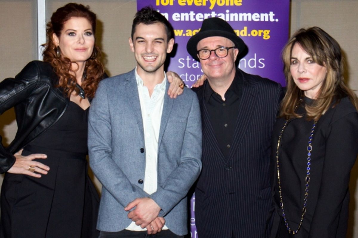 Debra Messing, Wesley Taylor, Nathan Lane, Stockard Channing at 