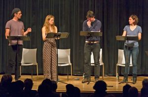Eddie Cahill, Marin Ireland, Jake Silbermann, Hannah Cabell @ BroadwayWorld Eddie Cahill, Marin Ireland, Jake Silbermann, Hannah Cabell Photo