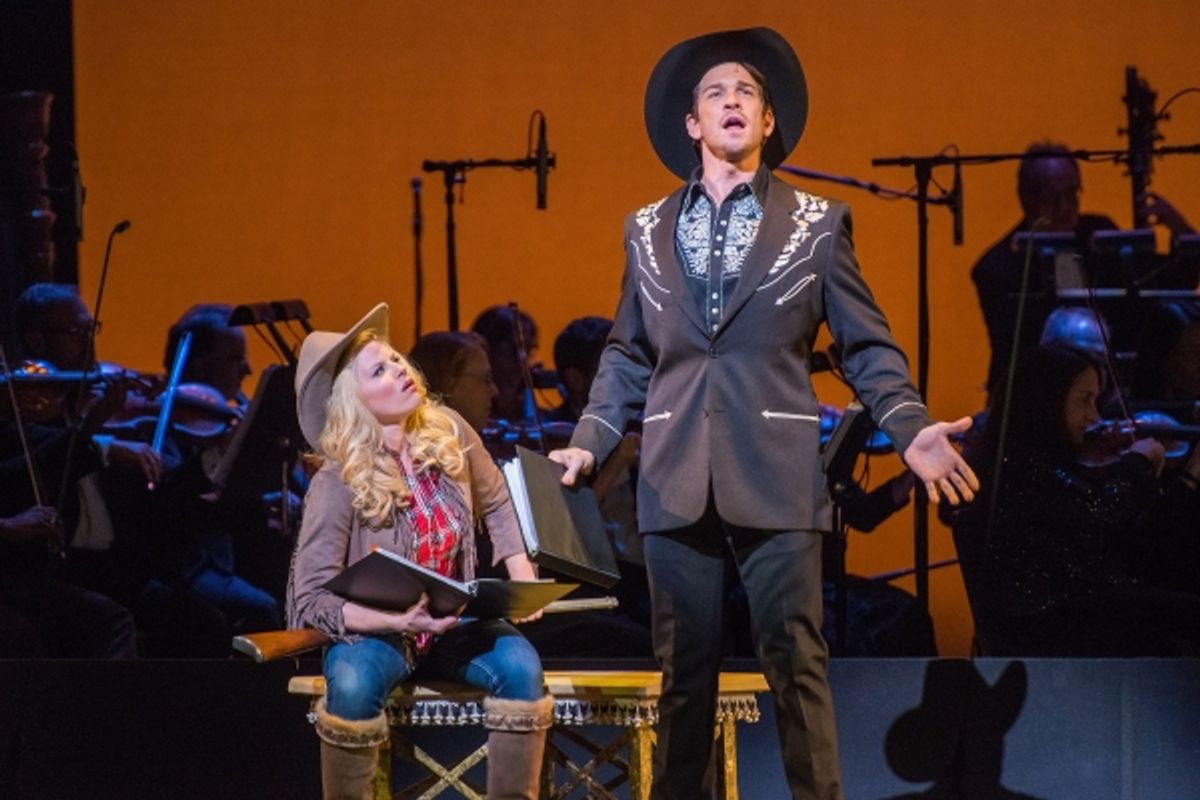 Megan Hilty and Andy Karl at 