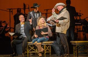 Brad Oscar, Andy Karl, Megan Hilty, Ron Raines Photo