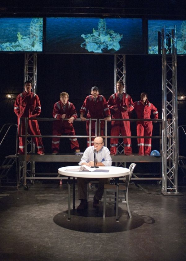 Ensemble members (background from left) Tim Decker, Christopher Sheard, Chris Rickett Photo